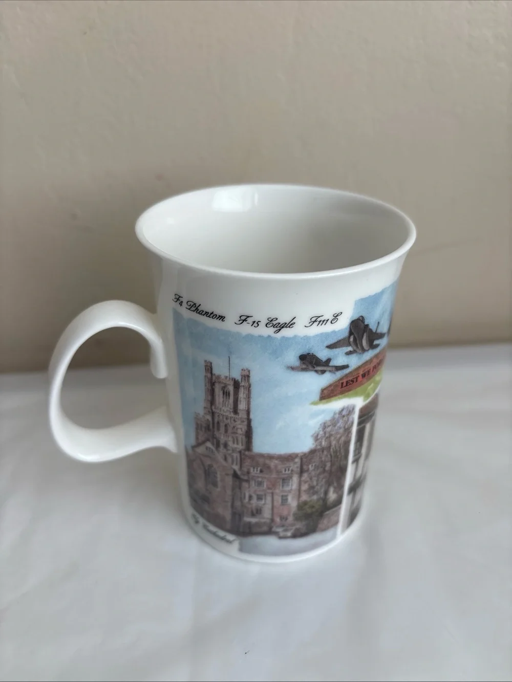 Dunoon Mug English fine bone China specially for U.S FORCE F4 Phantom F15 Eagle
